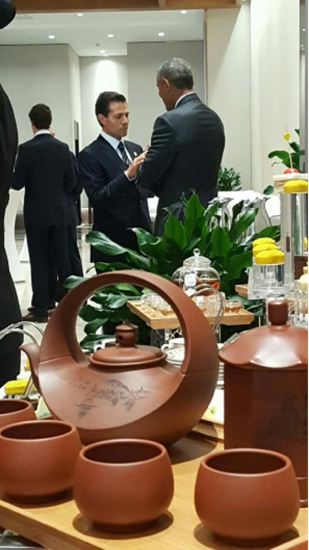 汪成琼大师创作的《日月同辉》被选为G20峰会各国元首专用紫砂壶